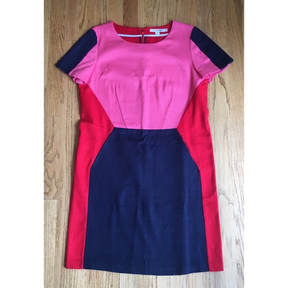 Boden Shift Dress Pippa Colorblock with Pockets! - Picture 2 of 7